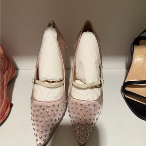 Gucci Pink Studded Heels
